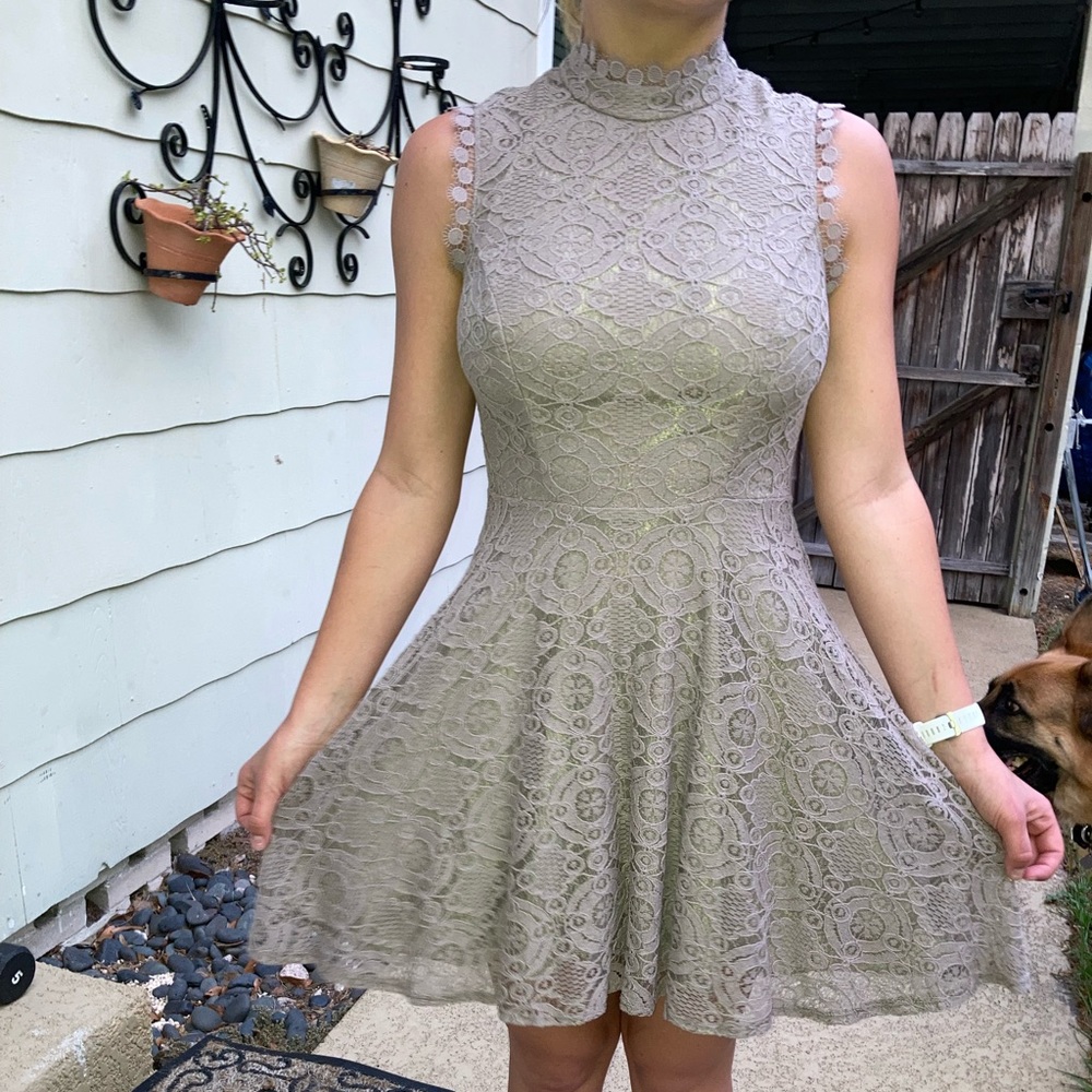 Lace mini dress